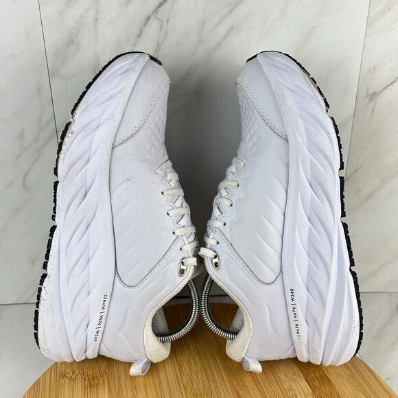 Hoka One One Bondi SR Womens Size 9 White Slip Resistant Sneakers Shoes 1110521 - Picture 5 of 8